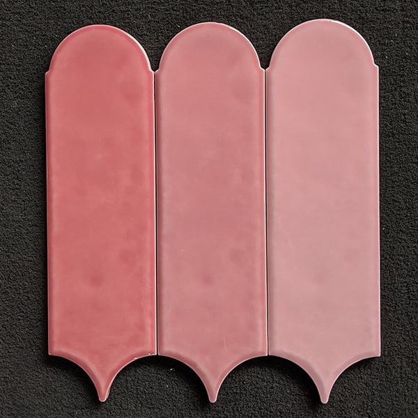 Gạch lông vũ hồng bóng đậm 90x308mm M9316-C