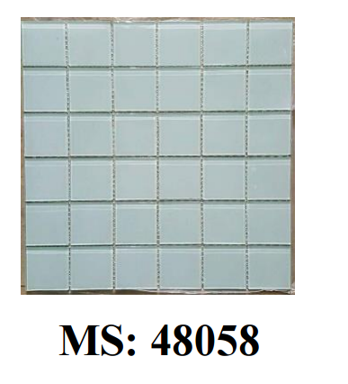 Gạch mosaic thủy tinh 48x48x4mm 48058