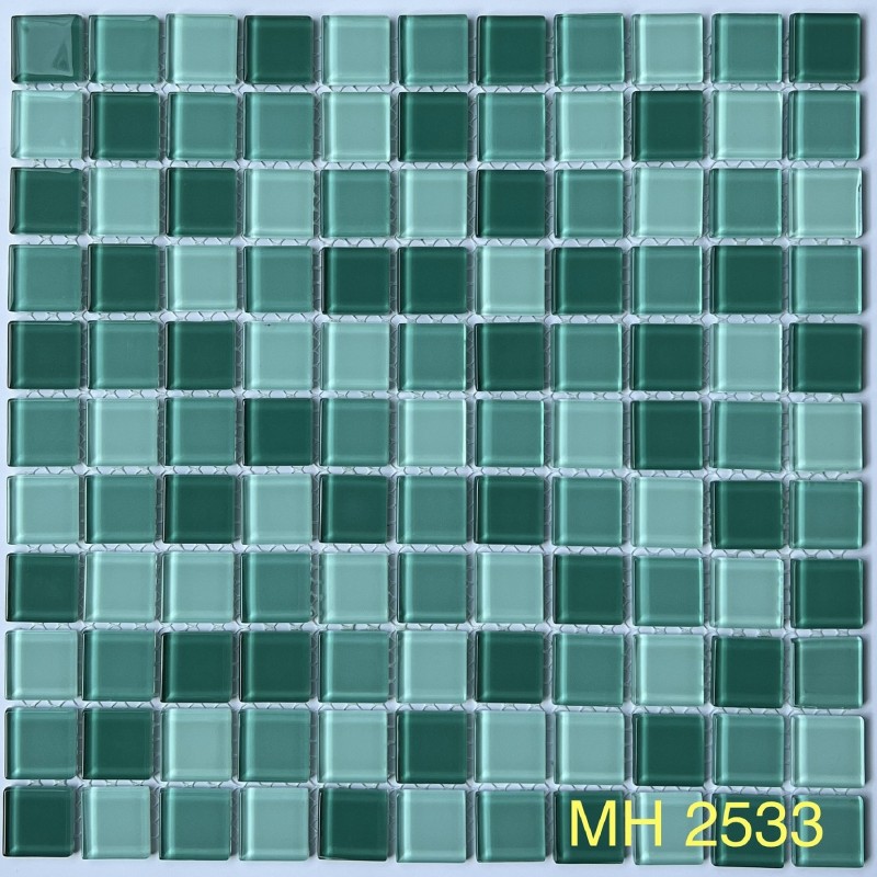 Gạch Mosaic thủy tinh 25x25mm MH 2533