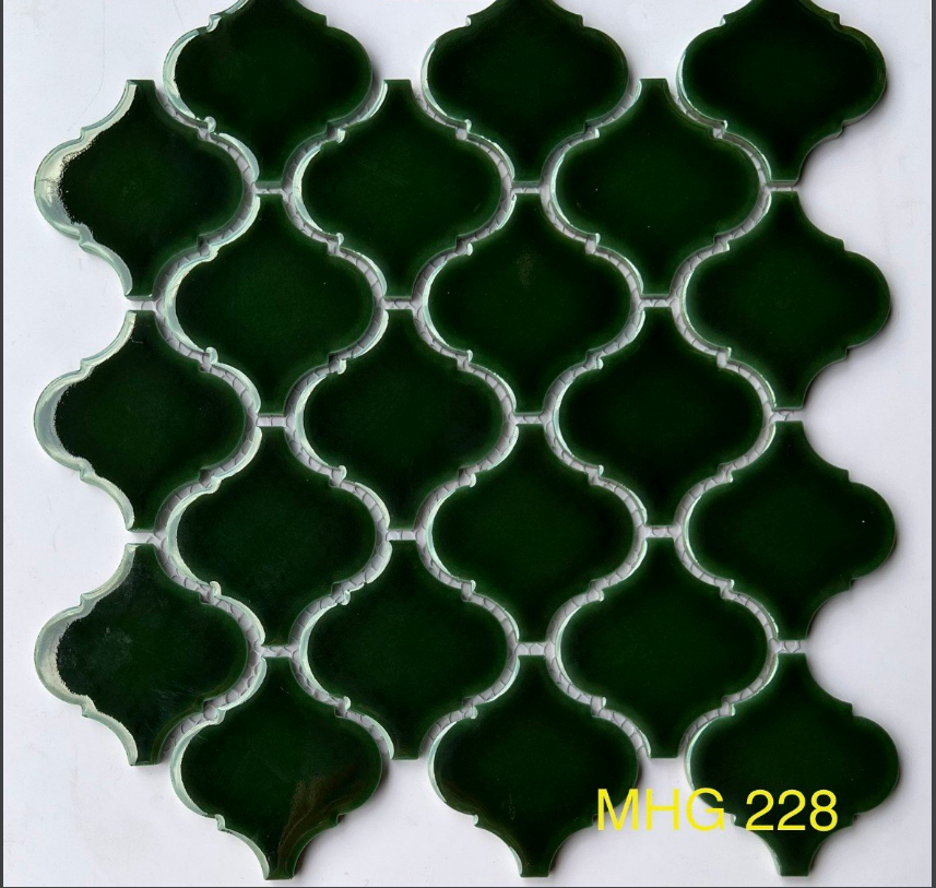 Gạch Mosaic lồng đèn xanh lục MHG 228
