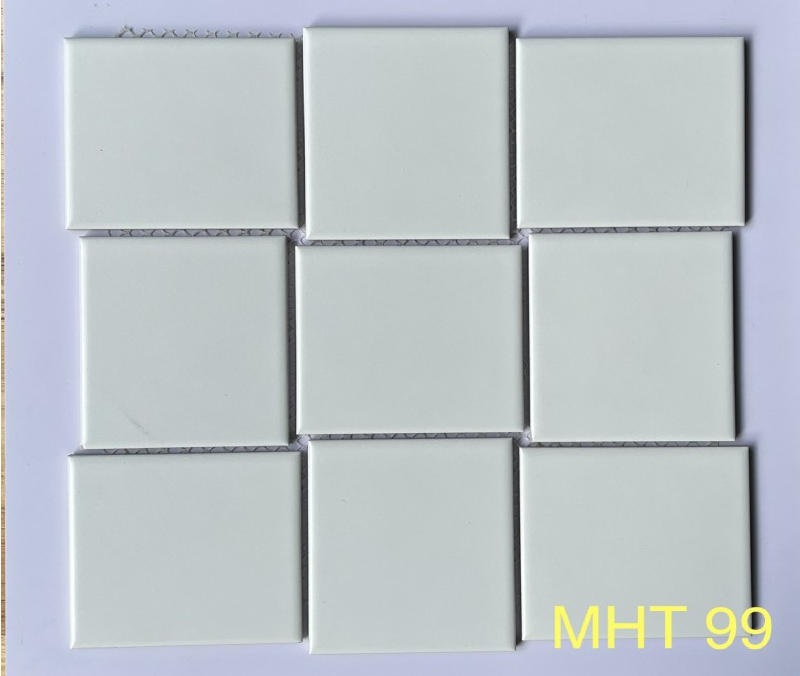 Gạch Mosaic gốm sứ trắng MHT 99