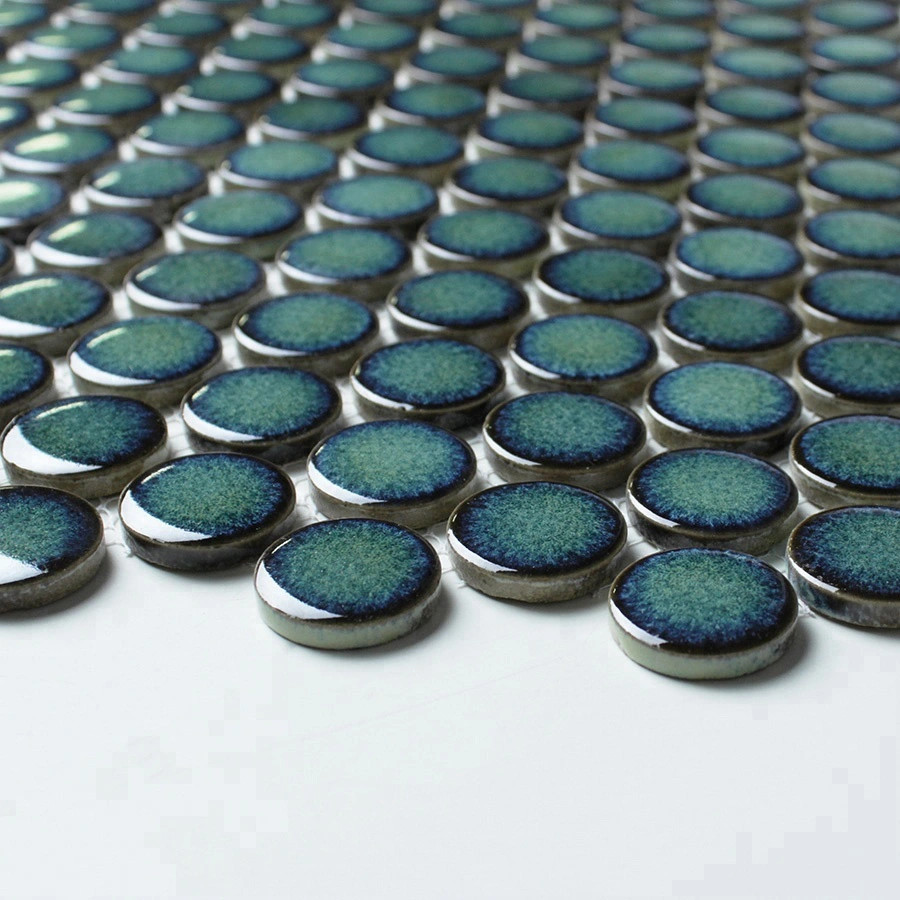 Gạch Mosaic bi tròn xanh CB 160