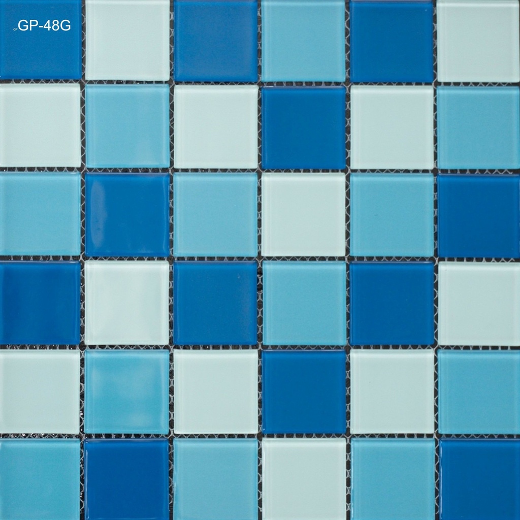 Gạch Mosaic kính chip KT 48x48mm mã GP-48G