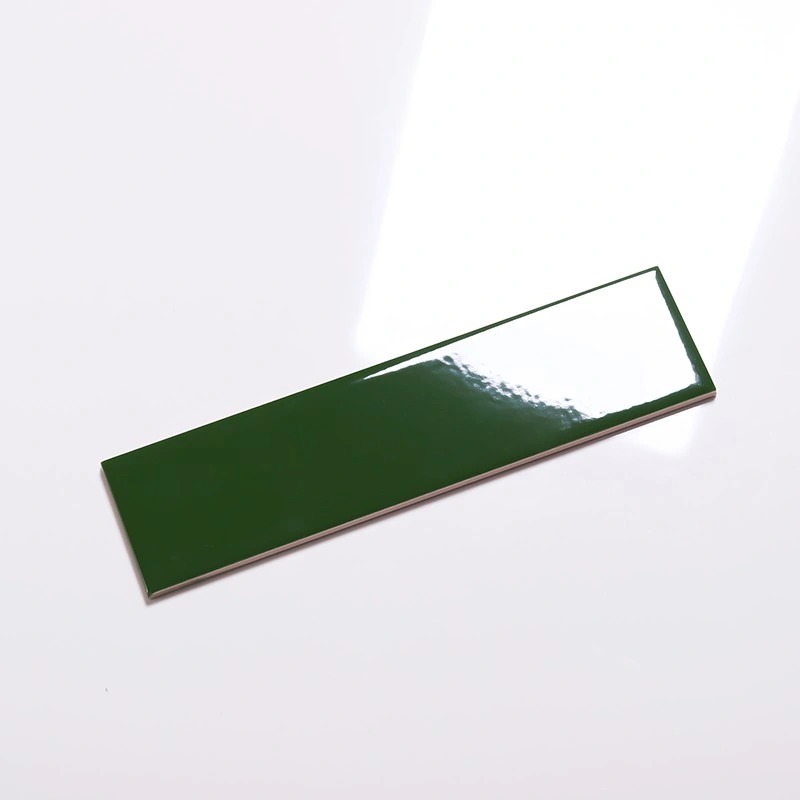 Gạch thẻ xanh đậm bóng phẳng 75x300 loại 1