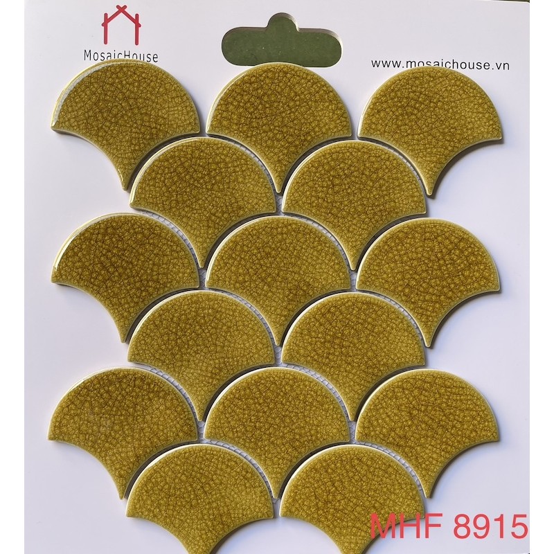 Gạch  vãy men rạn màu vàng MHF 8915