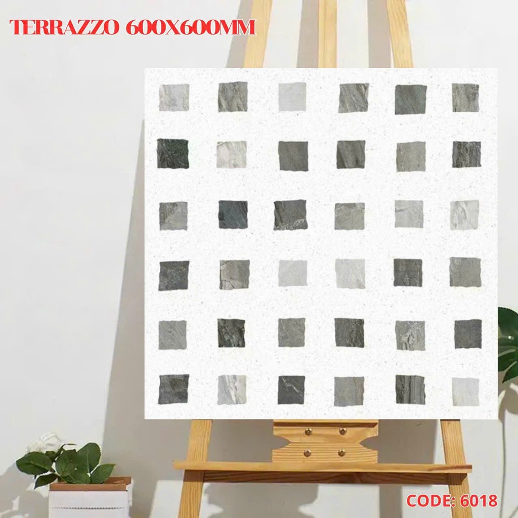 [E6018] Gạch terrazzo 600x600mm mã E6018