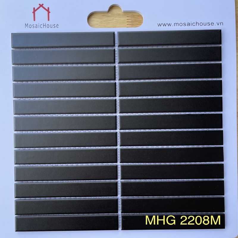 Gạch Mosaic Que Đũa 2208M Màu Đen