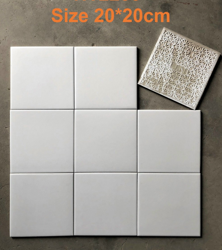 Gạch Bông Trung Quốc, men mờ xương porcelain, KT 200x200, DC90 (1 hộp/25 viên/1m2)