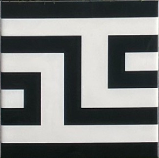 Gạch Bông Trung Quốc, men mờ xương porcelain, KT 200x200mm, viền 2033A (1 hộp/25 viên/1m2)