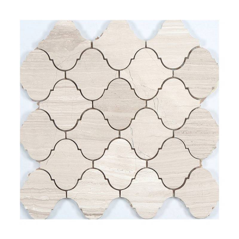 Gạch mosaic đá đèn lồng 265x315mm YD-305 màu be
