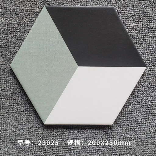 [NGB_23025] Gạch Bông lục giác 3D KT 200x230x115mm NGB_23025