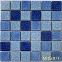 Gạch mosaic gốm sứ men rạn kt 48x48x6mm mã MHG 971