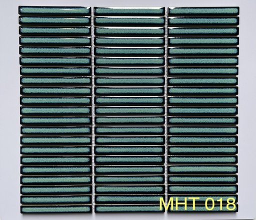[MHT018] Gạch mosaic que men rạn xanh MHT018(D077)
