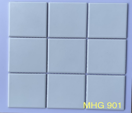 [MHG 901] Gạch Mosaic vuông trắng mờ MHG 901