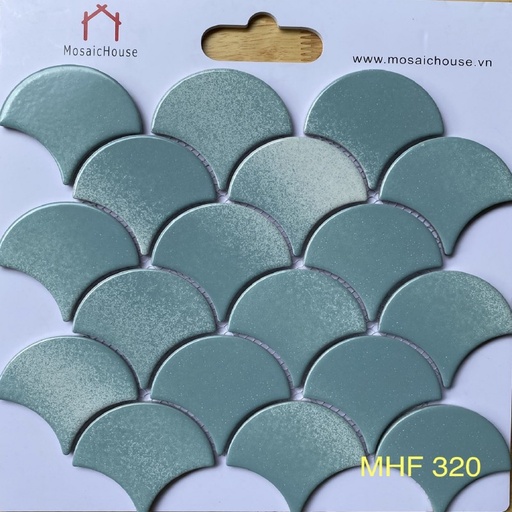 [MHF320] Mosaic vãy cá men rạn xám Mix MHF320