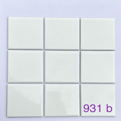 [931B] Gạch Mosaic vỉ trắng bóng 97x97mm mã 931B