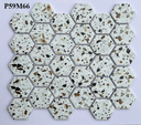 Gạch Mosaic lục giác chấm bi P59M66