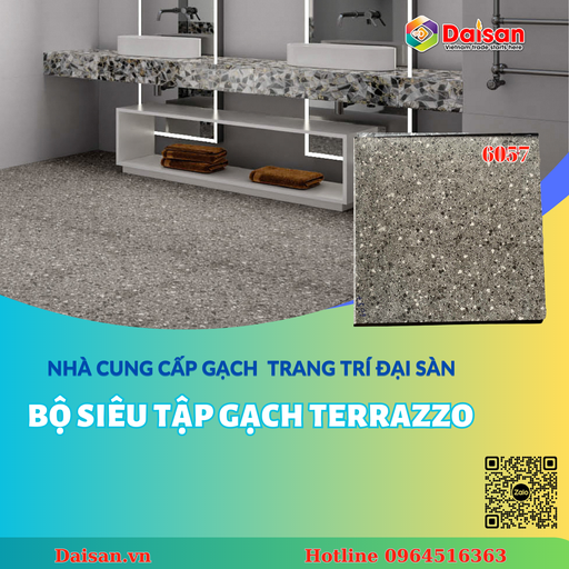 [6057] Gạch Terrazzo 600x600 6057