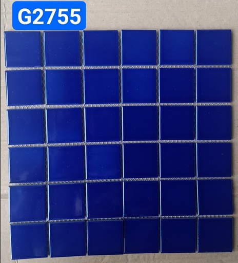 [G2755] Gạch Mosaic màu xanh 47x47mm - G2755