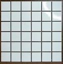 Gạch Mosaic trắng bóng viên 47x47x7mm mã G001
