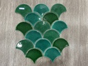 Gạch mosaic vảy cá mix 3 màu mã 950781