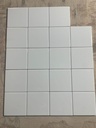 Gạch thẻ trắng bóng phẳng KT 100x100mm Sale mã 1100