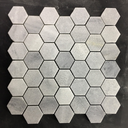 Mosaic đá tự nhiên lục giác xám kt chip 48x48