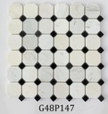 Đá Mosaic tự nhiên bát giác mix 48x48 LUX-G48P147