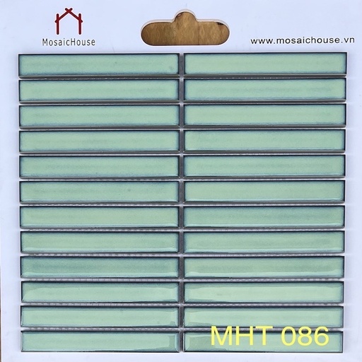 [MHT086] Gạch Mosaic Que Đũa Màu Xanh Ngọc MHT 086