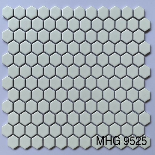 [MHG9525] Gạch mosaic lục giác nhỏ màu trắng