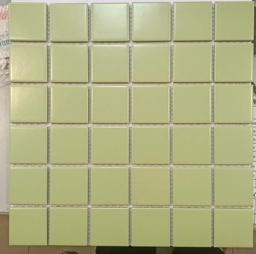 [M373] Gạch mosaic xanh cốm mờ phẳng M373