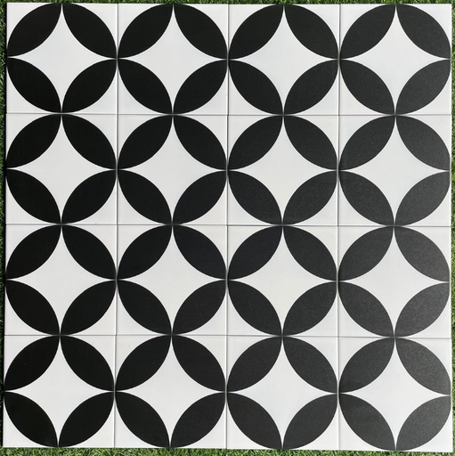 [2015] Gạch Bông Trung Quốc, men mờ xương porcelain, KT 200x200, 2015 (1 hộp/25 viên/1m2)