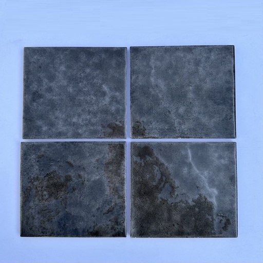 [DSH-LP12303] Gạch thẻ gợn sóng đen 123x123mm LP12303