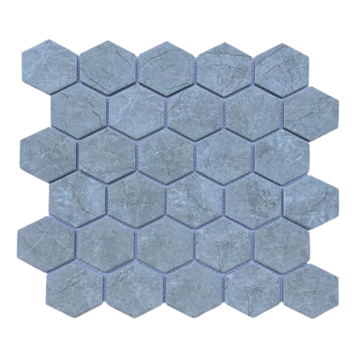 [DSH-P59M23] Gạch Mosaic Lục Giác Vân Đá Xám P59M23