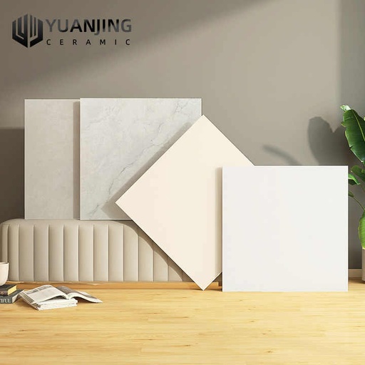 [106816400581] Gạch sứ phòng ăn màu kem trắng