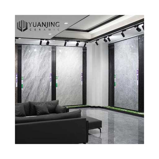 [106816395772] Gạch lát nền men sứ vân đá cẩm thạch bóng cao cấp Kajaria trắng