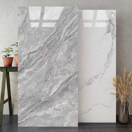 [106832595973] Gạch lát nền bán chạy 750x1500mm giả đá cẩm thạch sáng tối trắng bóng mờ men sứ