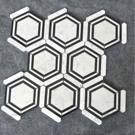 [106308737988] Gạch lát nền hoa văn đá cẩm thạch Centurymosaic Thái Lan