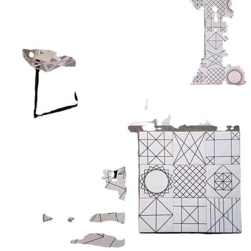 [83632028] Gạch lát nền ceramic vuông 5mm, bề mặt bóng, phong cách xi măng giả cổ