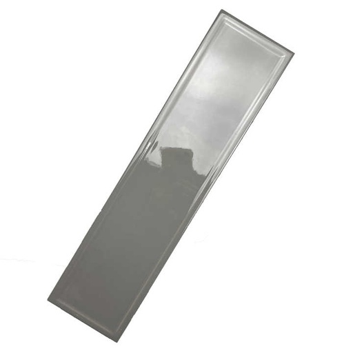 [257725389] Gạch men sứ trắng mờ 100*400mm kiểu tàu điện ngầm, bề mặt lõm, dùng cho tường phòng tắm, thiết kế hiện đại, dùng trong nhà