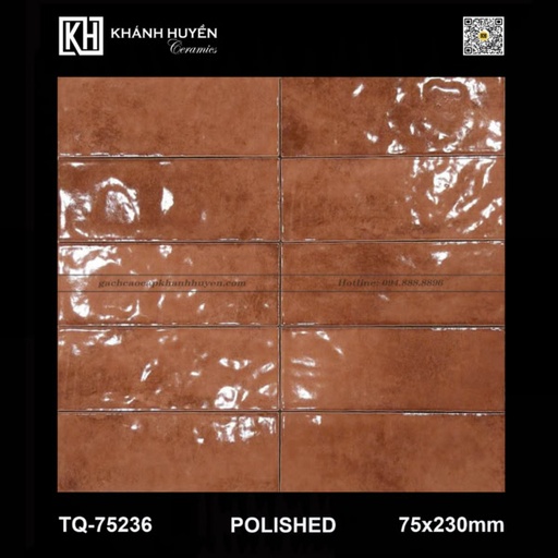[GCCKH-TQ-75236] Gạch thẻ 75×230 TQ-75236