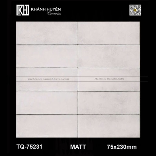 [GCCKH-TQ-75231] Gạch thẻ 75×230 TQ-75231