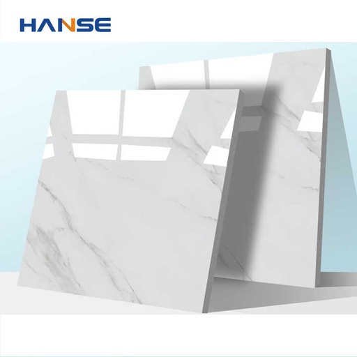 [104622140073] Gạch lát nền tường men gốm giả đá cẩm thạch trắng Carrara cao cấp