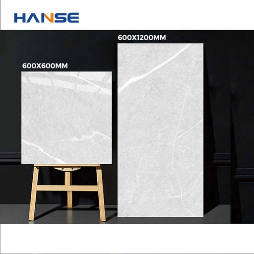 [11019410708] Gạch lát nền gốm sứ dùng trong nhà bếp, màu xám, giả cẩm thạch