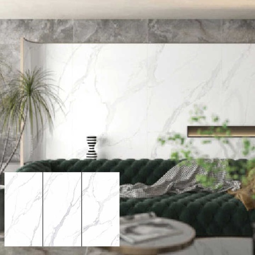 [71586579] Gạch ốp tường sứ kỹ thuật số mài bóng tráng men khổ lớn vân đá cẩm thạch