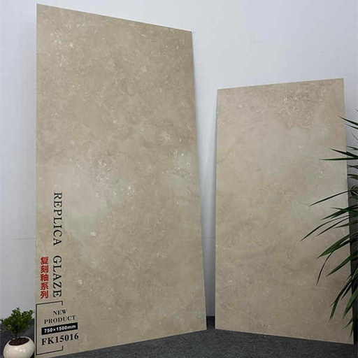 [106959082887] Gạch men sứ màu nâu nhạt bề mặt mờ kích thước 750x1500mm&600x1200mm