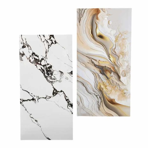 [106865179997] Gạch lát nền men sứ vân đá cẩm thạch vàng cỡ lớn bóng cho biệt thự khách sạn trung tâm thương mại 600x1200mm