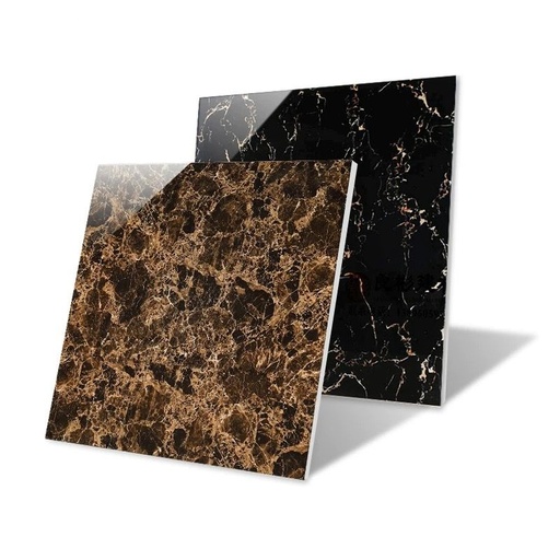 [103964093538] Gạch men hoa văn đen vàng bóng 600x600mm bán chạy ở Châu Phi