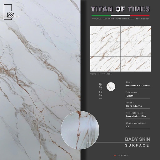 [AF.10.61.1094] Gạch 60x120 dày 10 ly Mờ mịn cao cấp AF.10.61.1094