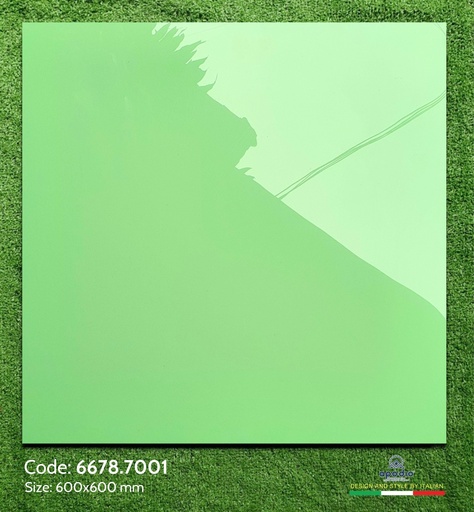 [66787001] Gạch ốp lát Apodio 66787001 (Bóng) - Xanh lá